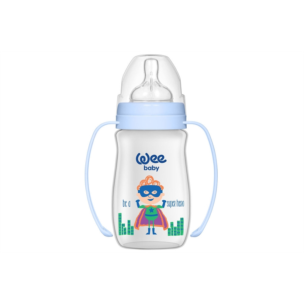 WEE KLASİK GENİŞ AĞIZLI KULPLU PP BİBERON 250ML 138