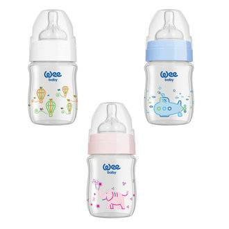 WEE KLASİK GENİŞ AĞIZLI CAM BİBERON 120ML 139