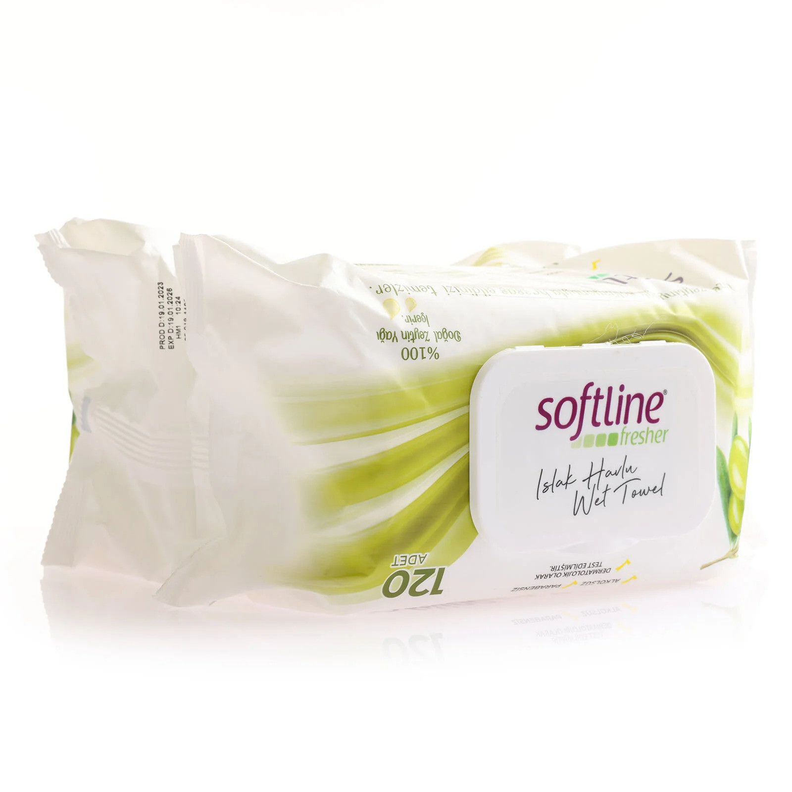 SOFTLİNE ZEYTİN YAĞLI ISLAK MENDİL 120'Lİ