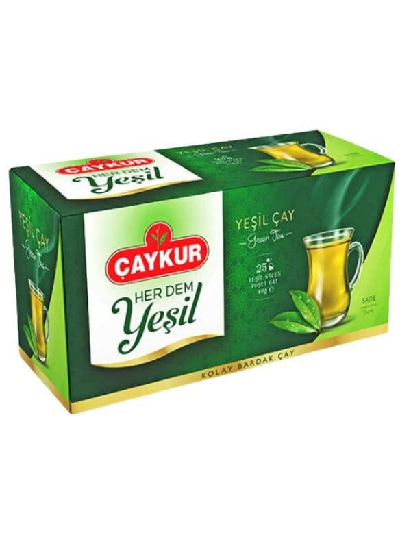ÇAYKUR YEŞİL ÇAY SADE 40GR