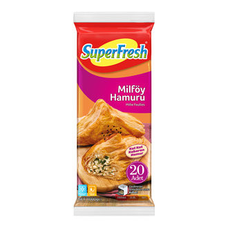 SÜPERFRESH MİLFÖY HAMURU 20ADET 1000GR