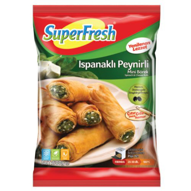 SÜPERFRESH RULO BÖREK ISPANAKLI 500GR