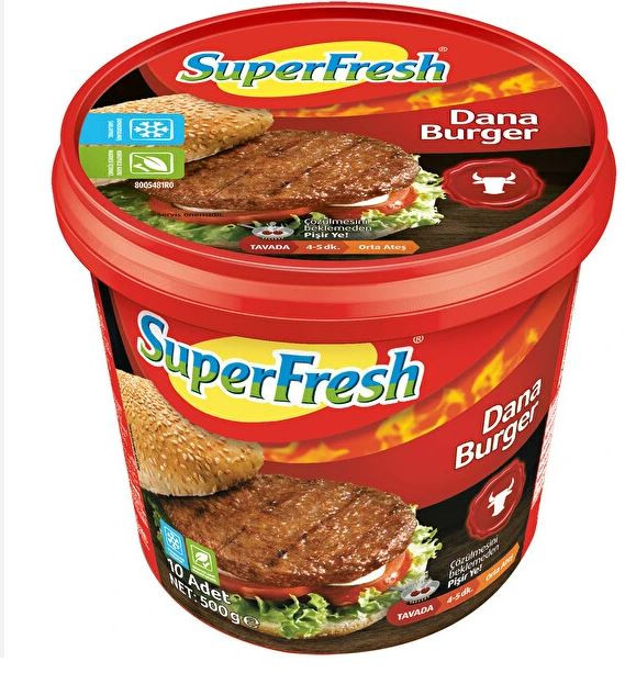 SÜPERFRESH GOURMET HAMBURGER 500GR