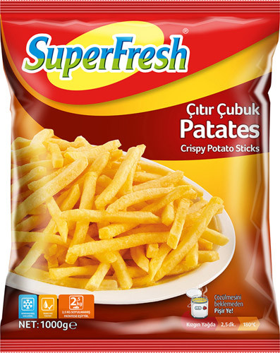 SÜPERFRESH PATATES ÇITIR ÇUBUK 1000GR