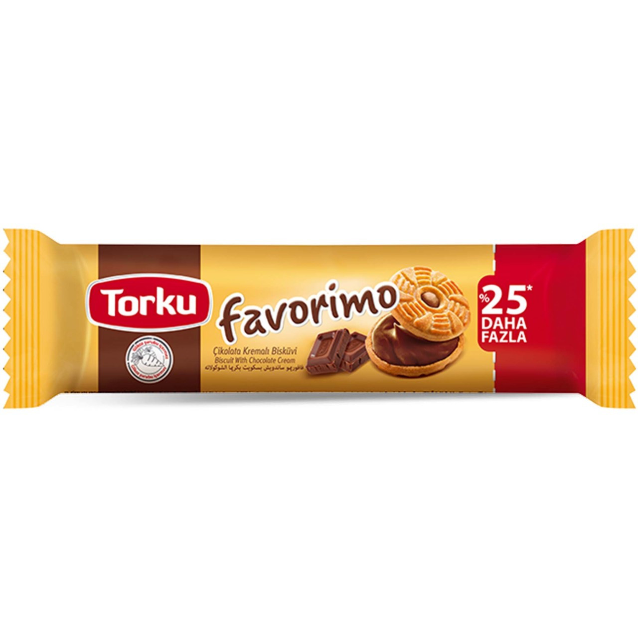 TORKU FAVORİMO ÇİKOLATA KREMALI BİSK.61GR