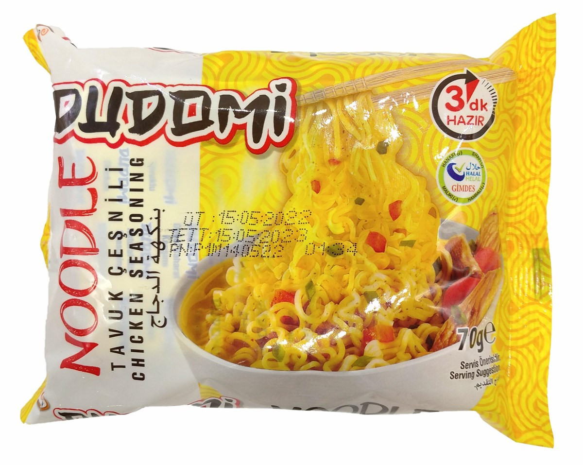 DUDOMİ TAVUK ÇEŞNİLİ NOODLE 70GR
