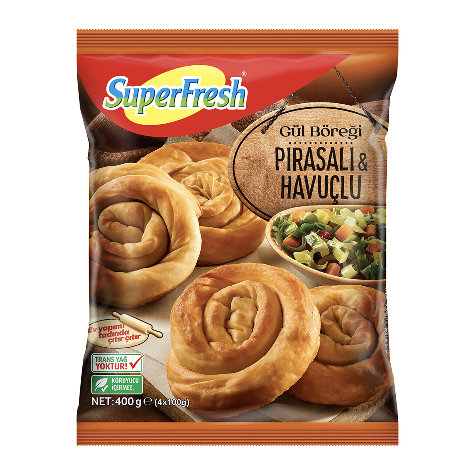 SÜPERFRESH PIRASALI HAV.GÜL BÖR.400GR