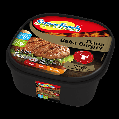 SÜPERFRESH SUCUKLU BABA BURGER 300GR