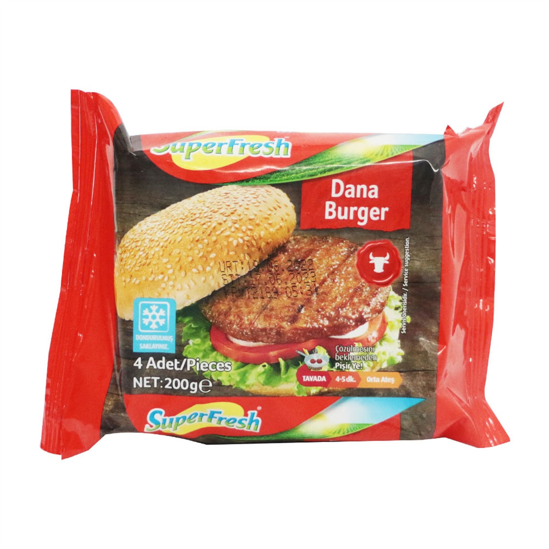 SÜPERFRESH HAMBURGER KÖFTE 200GR