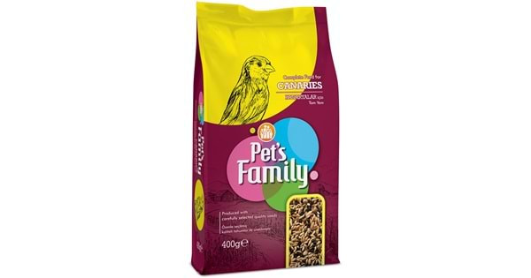 PET'S FAMİLY KUŞ YEMİ KANARYA 400GR