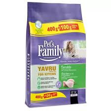 PET'S FAMİLY KEDİ MAMA KURU TAV.YETİŞKİN K.400+100GR