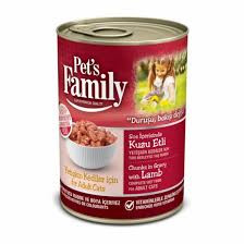 PET'S FAMİLY KEDİ MAMA KONS.KUZUETLİ 410GR