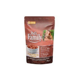 PET'S FAMİLY KEDİ MAMA POUCH YAŞ TAV.JÖL.YET.85GR