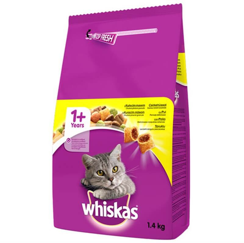 WHİSKAS KURU MAMA TAVUKLU 1,4KG