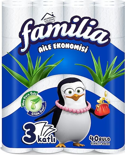 FAMİLİA TUVALET KAĞIDI 3'KATLI 40'LI ALOE VERA