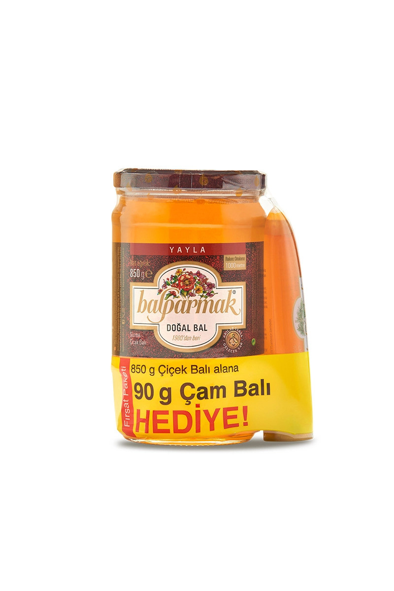 BALPARMAK SÜZME ÇİÇEK BAL 850GR+90GR ÇAM BALI