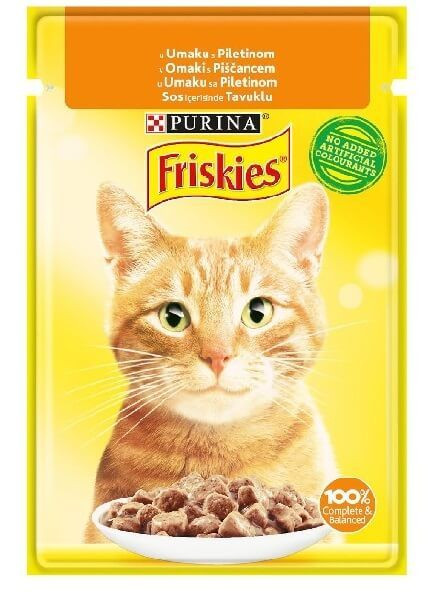 FRİSKİES TAVUK ETLİ KEDİ YAŞ MAMA 85GR