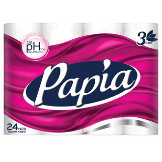 PAPİA TUVALET KAĞIDI 3'KATLI 24'LÜ