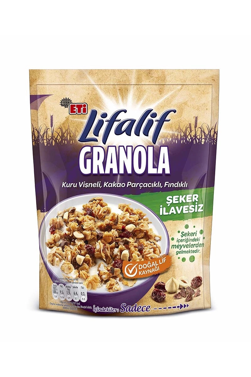 ETİ LİFALİF GRANOLA VİŞNE KAKAO PARÇALI 200GR