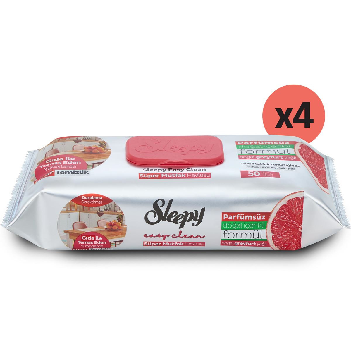SLEEPY MUTFAK ISLAK HAVLU GREYFURT 50'Lİ