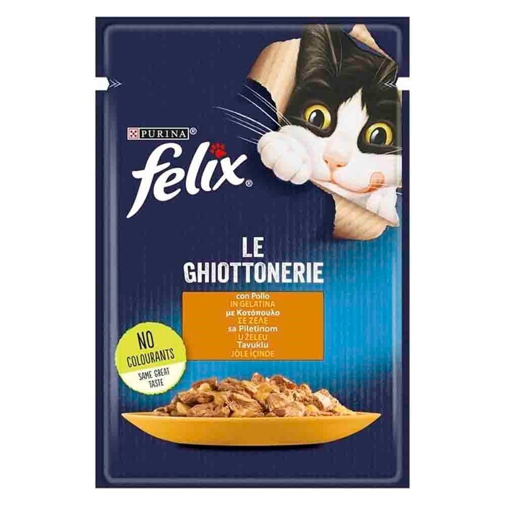 FELİX POUCH TAVUK ETLİ YAŞ MAMA 85GR