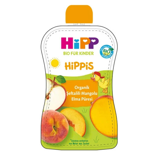 HİPP ORGANİK ŞEFTALİ MANGO ELMA PÜRE 100GR