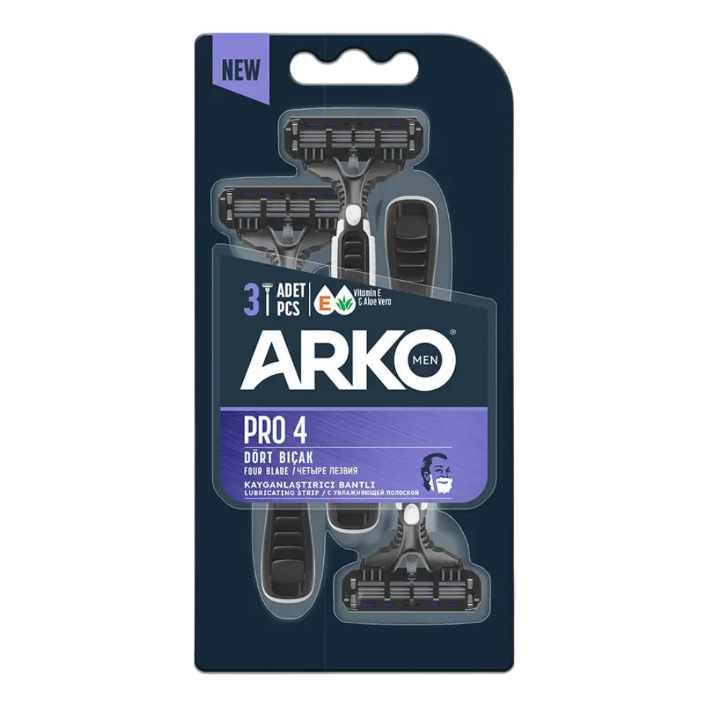 ARKO TRAŞ BIÇAĞI 4 BIÇAK 3'LÜ PRO