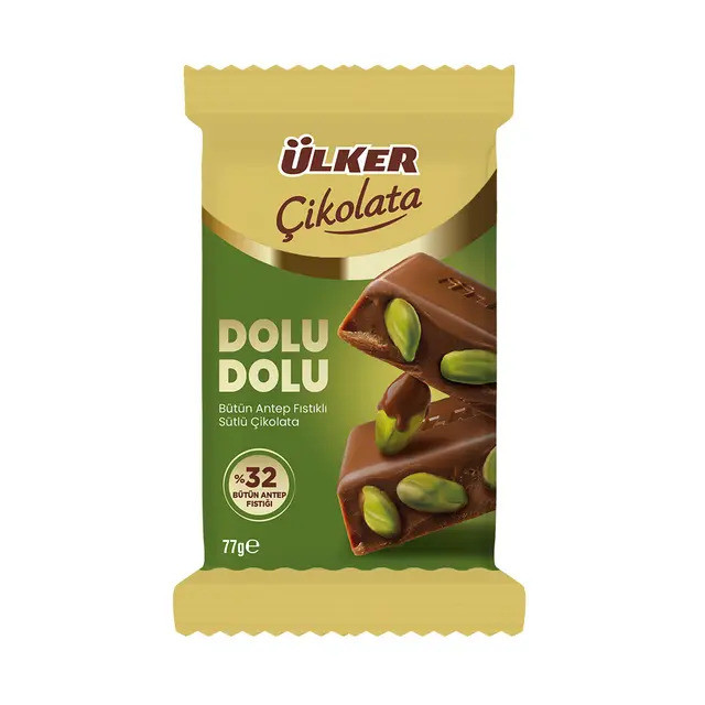 ÜLKER ÇİK.DOLU DOLU TAB.%32 ANT.FISTIK 77GR
