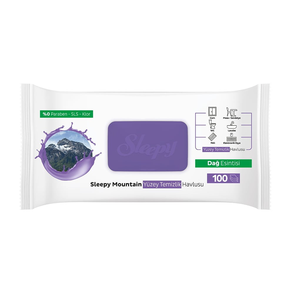 SLEEPY YÜZEY TEM.HAVLUSU DAĞ ESİNTİSİ 100'LÜ