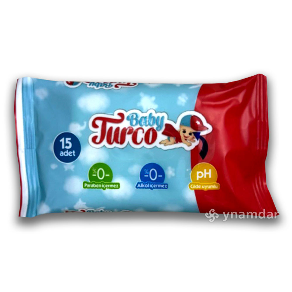 BABY TURCO CEP ISLAK MENDİL 15'Lİ
