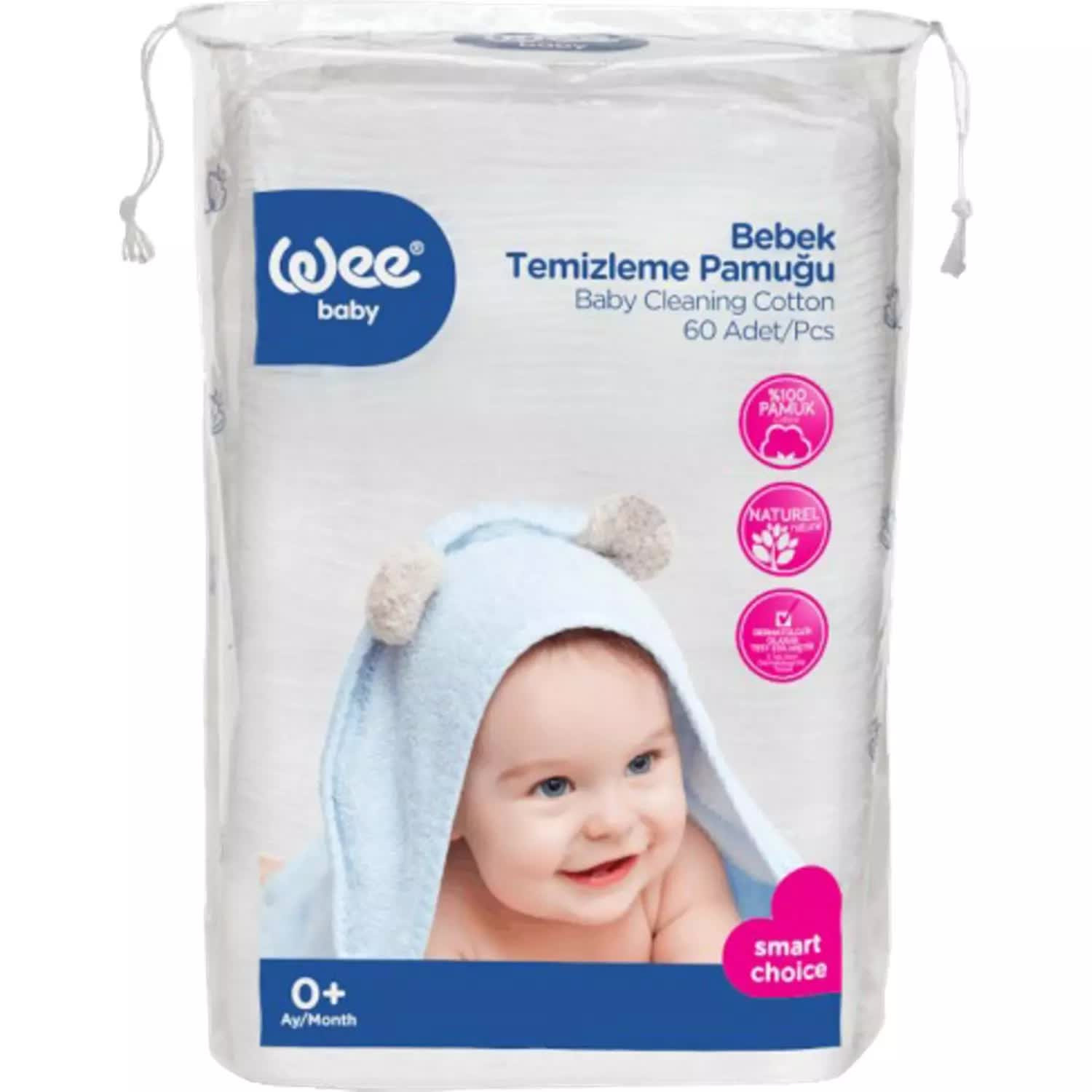 WEE BEBEK TEMİLEME PAMUĞU 60'LI 321