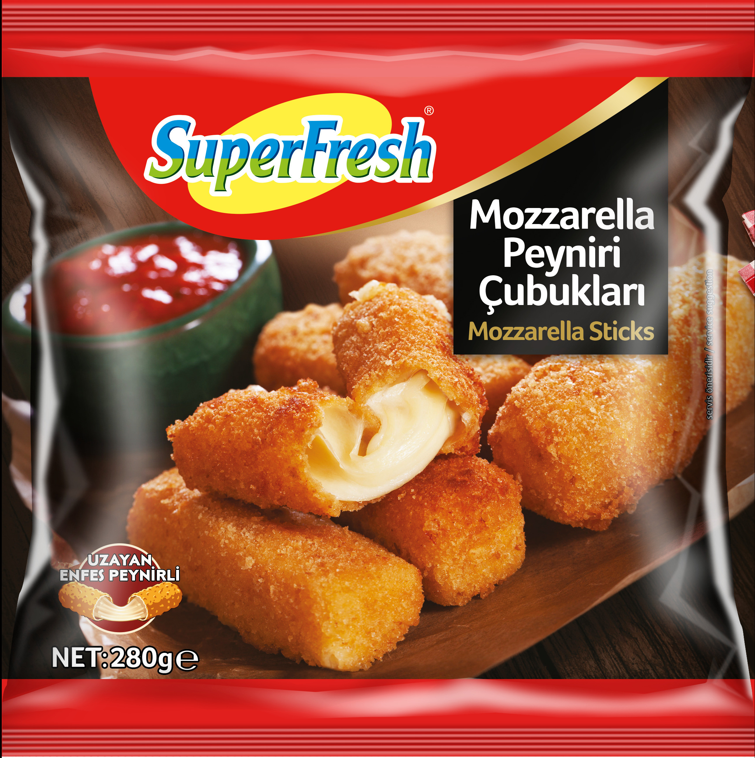 SÜPERFRESH MOZERELLA ÇUBUKLARI 280GR