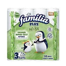 FAMİLİA TUVALET KAĞIDI 3'KATLI 32'Lİ NATUREL