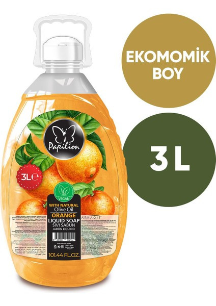 PAPİLİON SIVI SAB.PORTAKAL 3 LT