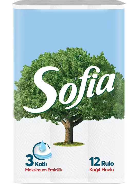 SOFİA KAĞIT HAVLU 3'KATLI 12'Lİ