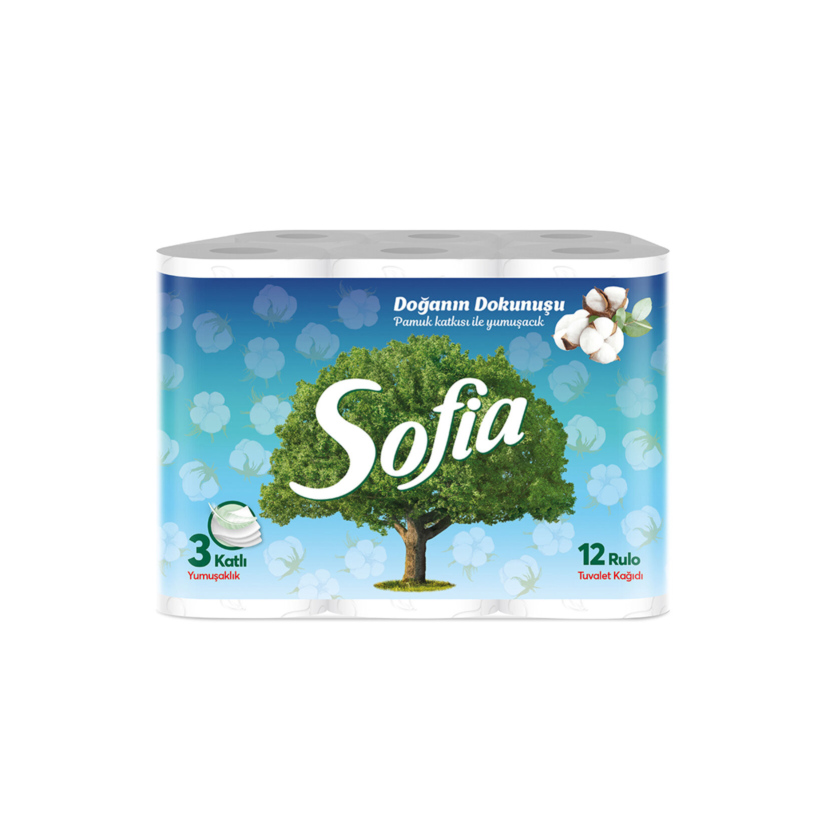 SOFİA TUVALET KAĞIDI BEYAZ 3'KATLI 12'Lİ