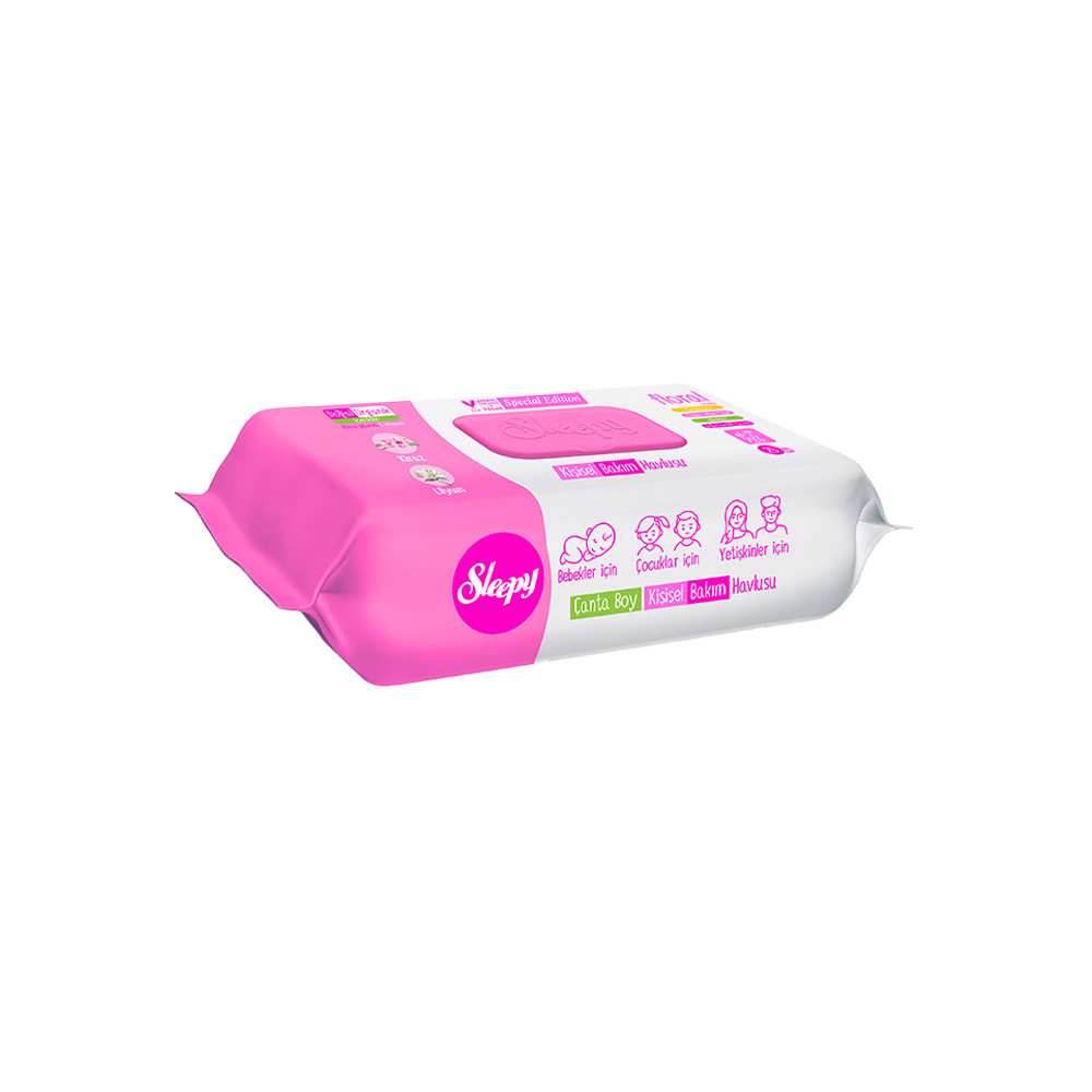 SLEEPY KİŞİSEL BAKIM HAVLUSU FLORAL 25'Lİ