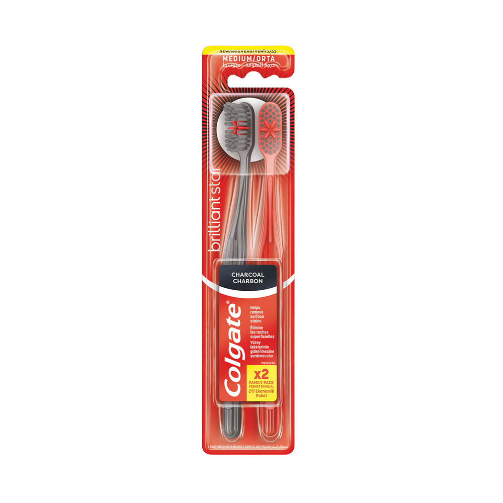 COLGATE DİŞ FIRÇASI BRİLLANT BLACK 1+1