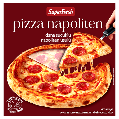 SÜPERFRESH PİZZA NAPOLİTEN DANA SUC.445GR