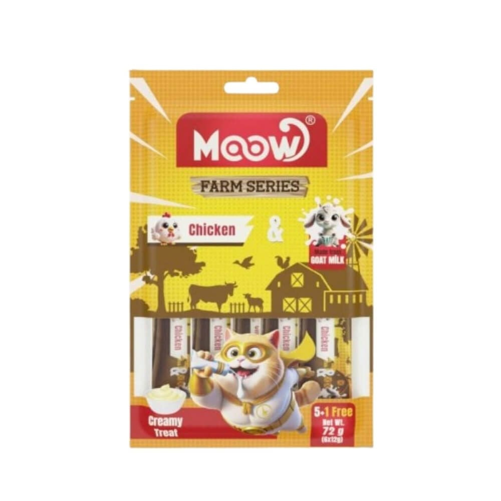 MOOW TAVUKLU KEÇİ SÜTLÜ KREMA 6X12GR