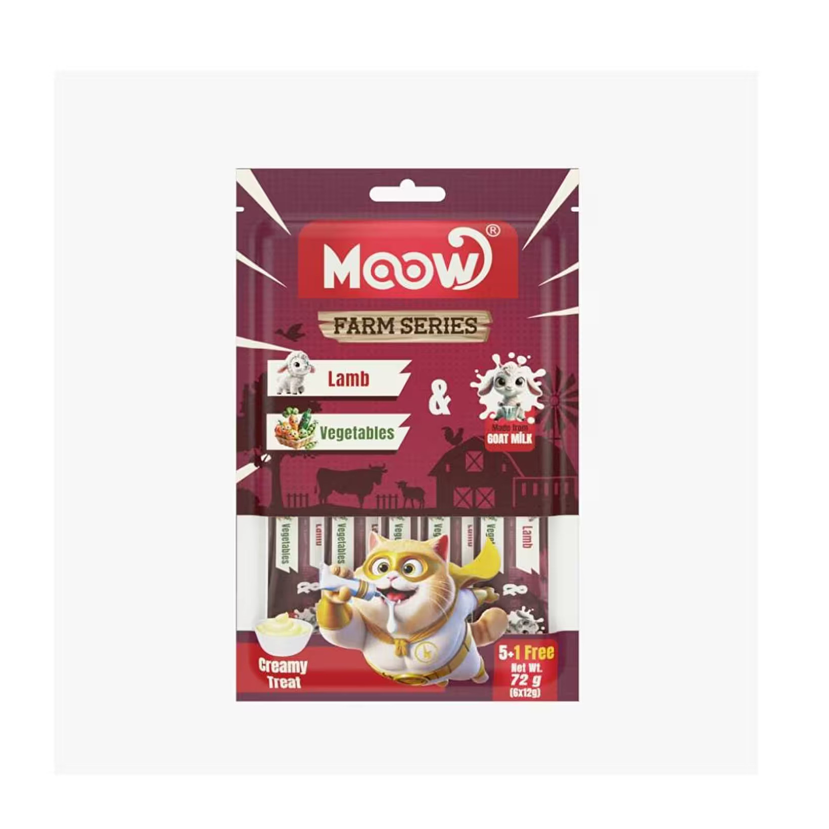 MOOW KUZU ETLİ SEBZELİ KEÇİ SÜTLÜ KREMA 6X12GR