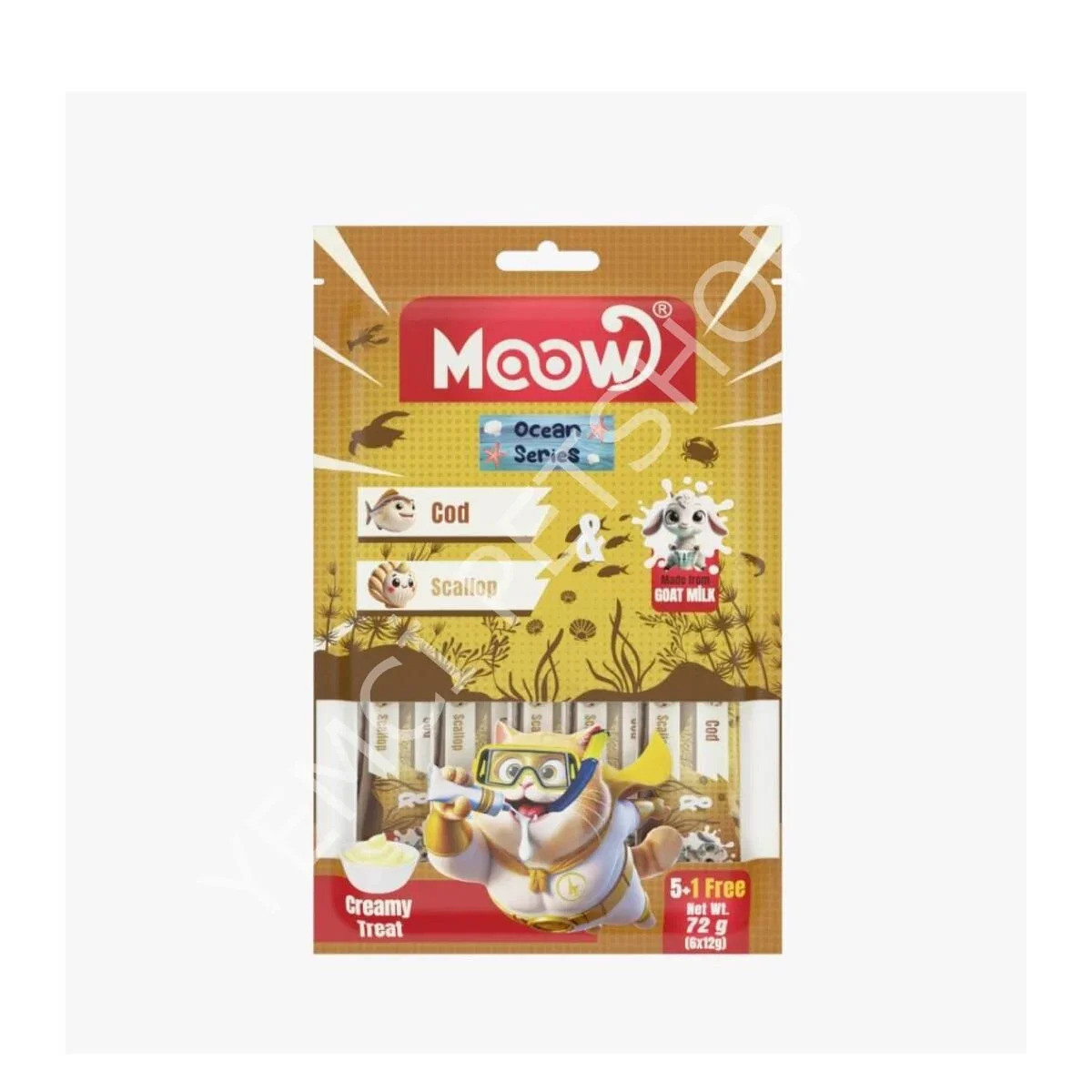 MOOW MARİNA BALIKLI KEÇİ SÜTLÜ KREMA 6X12GR