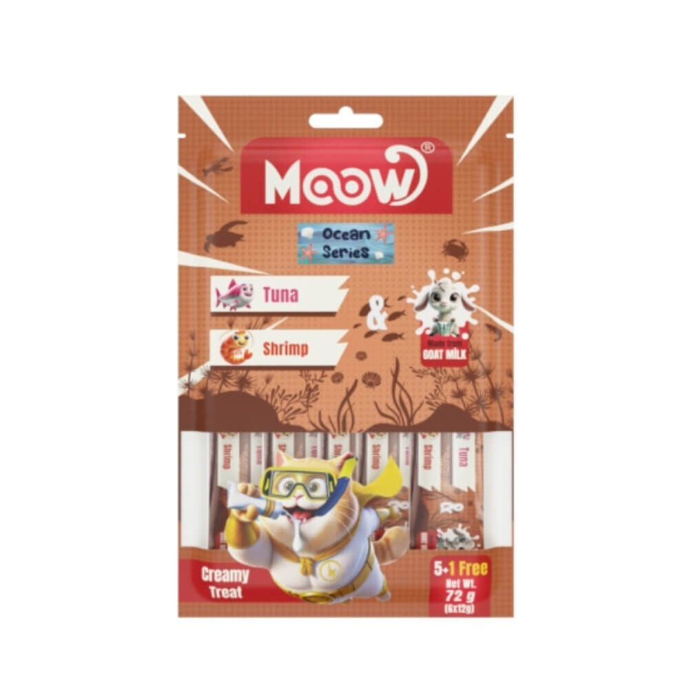 MOOW TON BALIKLI KARİDESLİ KEÇİ SÜTLÜ KREMA 6X12GR