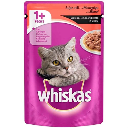 WHİSKAS POUCH.BİFTEK 100GR